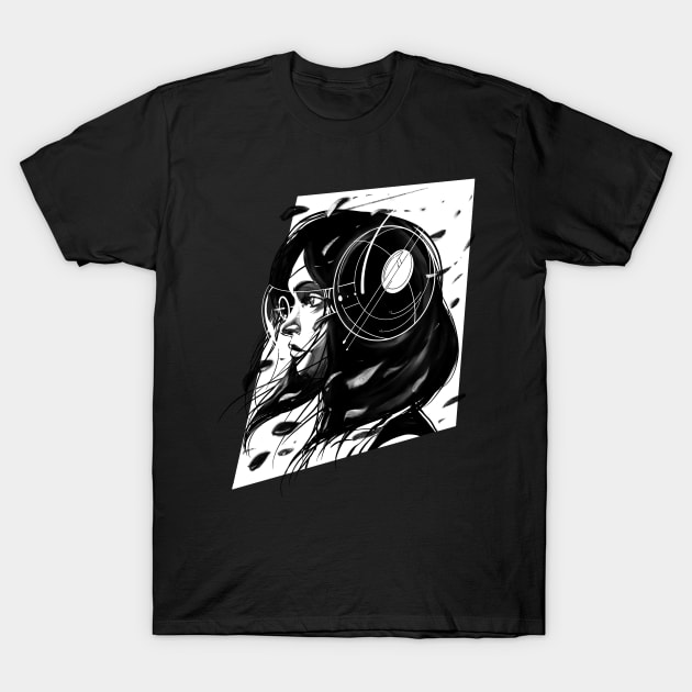 005/100 - Silhouette of a Cybergirl T-Shirt by manoystee